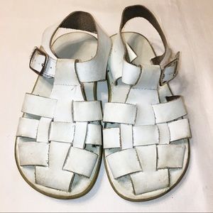 Jumping Jack White Sandals Size 10-10.5